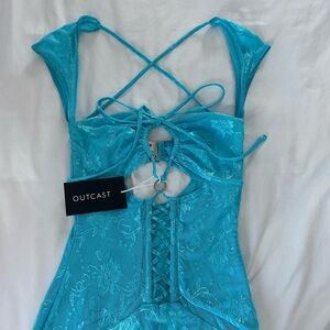 Outcast Katie Mini Dress in Blue